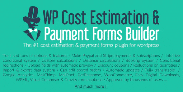 WP Cost Estimation Payment Forms Builder v9.671