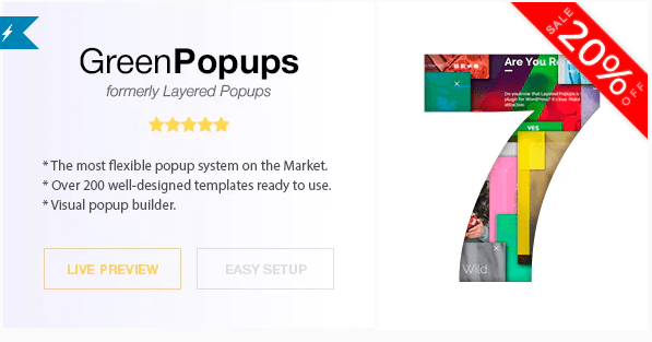 Popup Plugin for WordPress Green Popups formerly Layered Popups