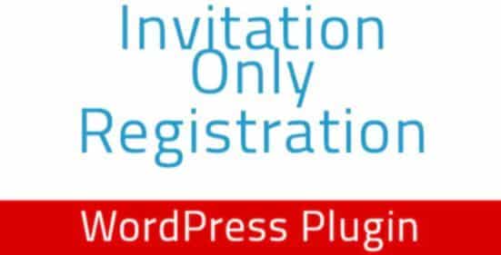 Registro solo por invitacion v14 Complemento de WordPress