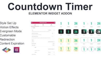 Countdown Timer Elementor Page Builder Addon v100
