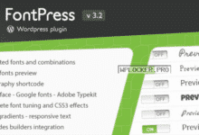 FontPress v3.2.1 – WordPress Font Manager
