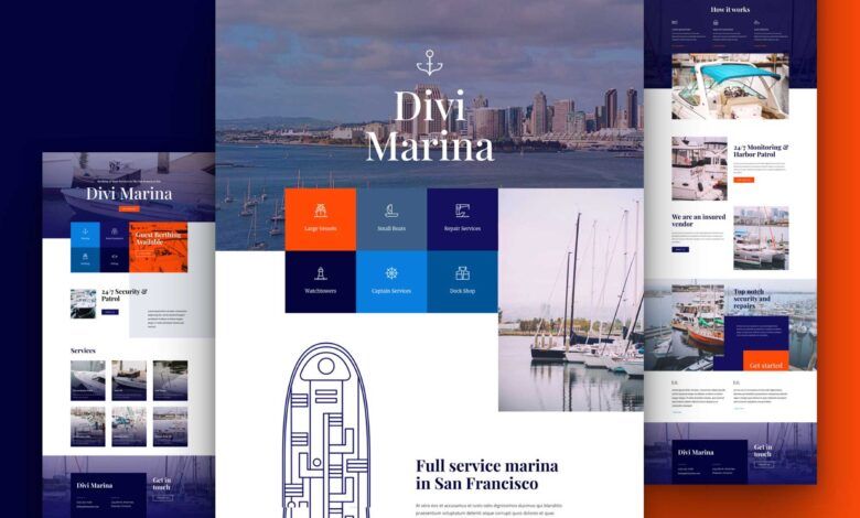 Get a FREE Marina Layout Pack for Divi
