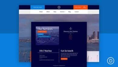 Download a FREE Header and Footer Template for Divi’s Marina Layout Pack