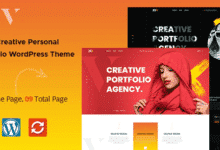 Zev Tema WordPress para portafolios personales creativos