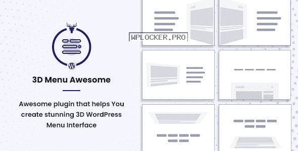 Stunning 3D Off Canvas Menu WordPress Plugin v1.0.4 – 3D Menu Awesome