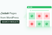 How to exclude pages from WordPress search results (step by step)