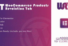 WooCommerce Products Revolution Tab for Elementor v1.0