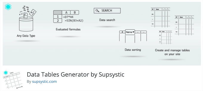 Generador de tablas de datos