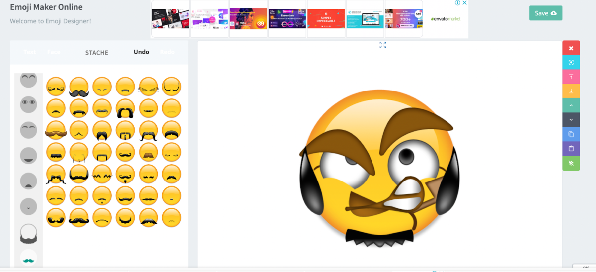 Haz clic en Guardar para descargar el emoji.