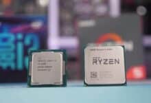Intel Core i3-9100F con Ryzen 5 1600 AF