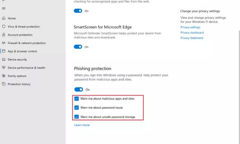 Windows 11 obtiene protección contra phishing mejorada y más características de seguridad